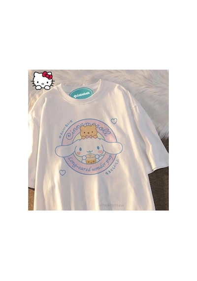 Tarzsokak Beyaz Anime Cinnamoroll - Wonder Pup T-shirt Et1971