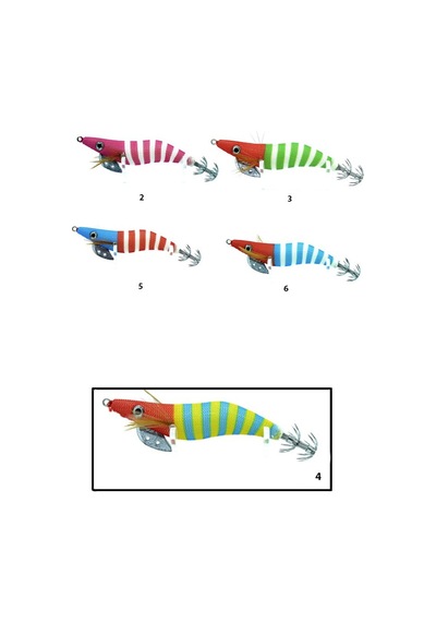 Captain 3005 Kalamar Zokası 10cm Striped Body Squid