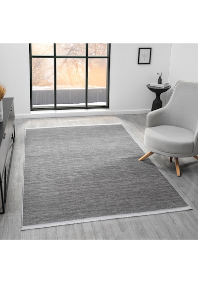 Mariesse Home Aspendos Akrilik Dokuma Salon Mutfak Koridor Kesme Yolluk Dokuma Makine Halısı 5119-antrasit