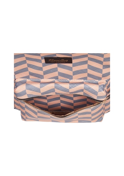 Bloominbag Smokey Chevron 13-14 İnç Laptop / Macbook Sırt Çantası Gri - Taba