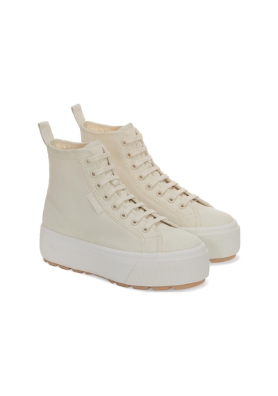 Superga 2708 Hi Top Tank Kadın Bej Bilekli Sneaker Bej-288