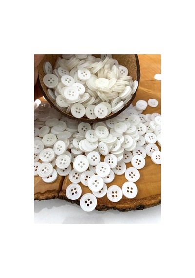 12,5 Mm Beyaz Gömlek Düğmesi 35 Adet - 588916426