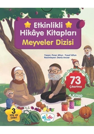 Etkinlikli Hikaye Kitapları Seti - Meyveler Dizisi - 4 Kitap Takım - Cüneyt Dal - Akide Şekeri Yayınları