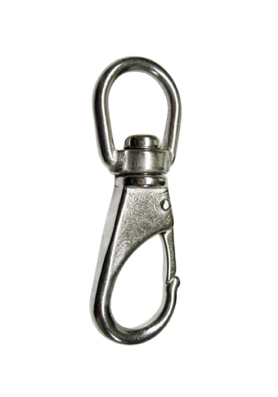 2'li Fırdöndülü Karabina. 24mm. Paslanmaz. No:3 7/8"