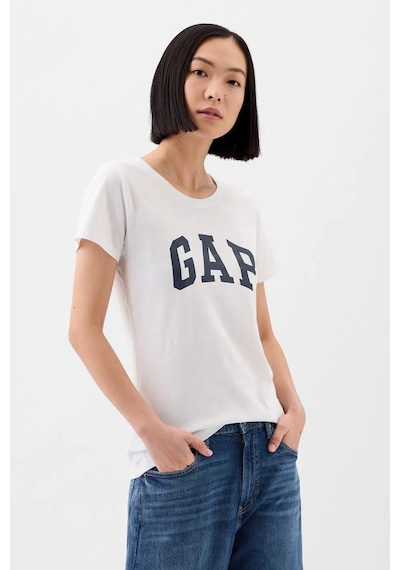 Gap V-ss Logo Classic Kadın Tişört Beyaz