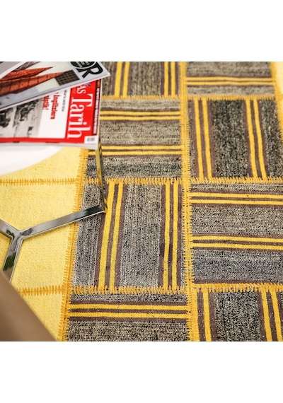 Patchwork El Dokuma Anadolu Halısı – Spring (431012701) Sarı