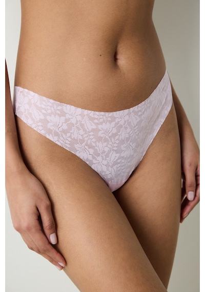 Penti Invisible Laser Cut Lacy Açık Pembe Tanga Külot