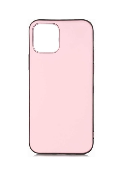 Noktaks - Apple Uyumlu iPhone 12 - Kılıf Mat Renkli Esnek Premier Silikon Kapak - Kırmızı