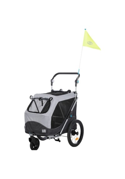 Köpekler İçin Bisiklet Römorku M: 63 95 90\132cm, Gri