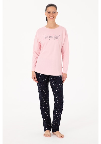 U.s. Polo Assn. Kadın Pembe Pijama Takım 50318885-vr041 Pembe