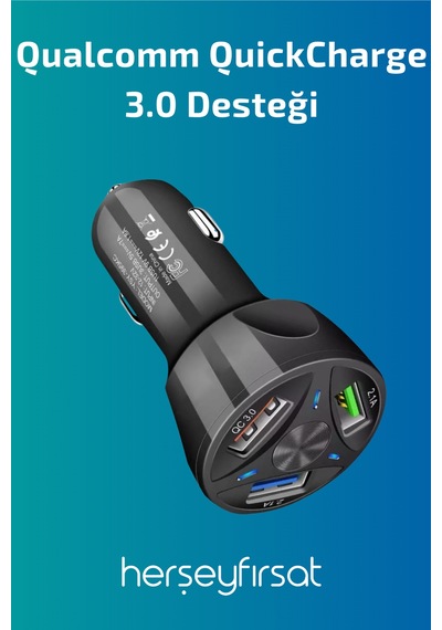 Herşey Fırsat 3Lü Usb Şarj Cihazı