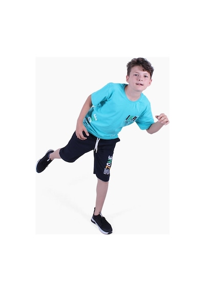 Fyk Kids Zone Yazı Baskılı Erkek Çocuk Yazlık Takım Çok Renkli