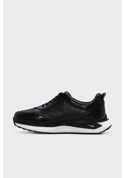 Fast Step Hakiki Deri 442ma26550 Siyah Erkek Casual Ayakkabı
