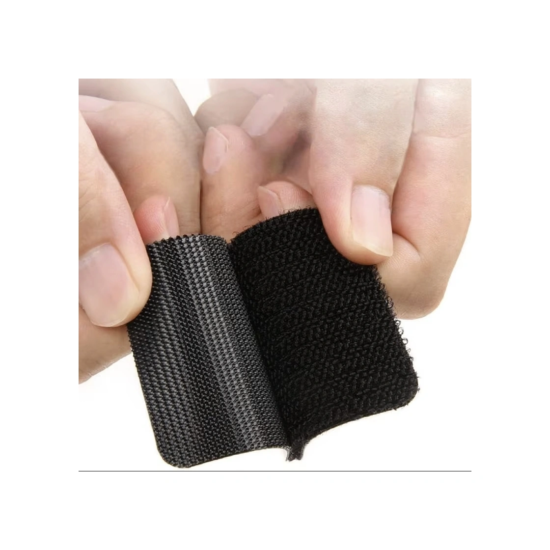 Araç Ev Ofis Çok Amaçlı Kaydırmaz Çift Taraflı Cırt Velcro Bant 16 Lı Set 23x70mm Siyah 0