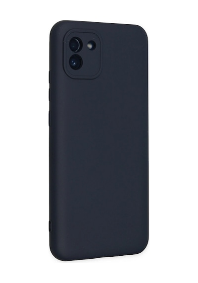 Samsung Samsung Uyumlu Galaxy A03 Kılıf Nano İçi Kadife Silikon - Lacivert