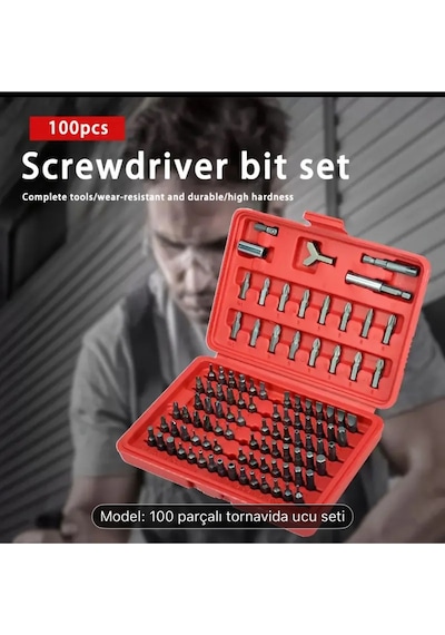Senbang 100 Parça Tornavida Ucu Seti Krom Vanadyum Çelik Manyetik Bit Seti Profesyonel Uç Takımı