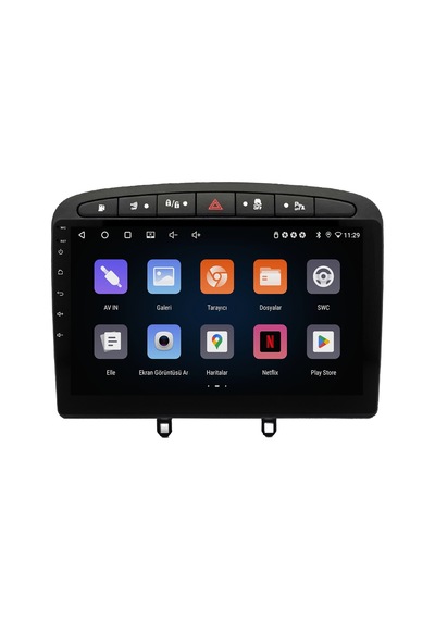 Peugeot 308 Android Multimedya Sistemi 2008-2013 Crv-4426xr