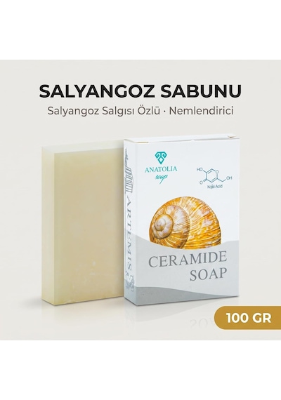 Ceramide Sabunu, Collagen Kolajen Np Ap Eop Cilt Bariyeri Sıkılaştırır Salyangoz Dna'lı Collegan Night Gece Yüz Temizleyicisi 1 Adet