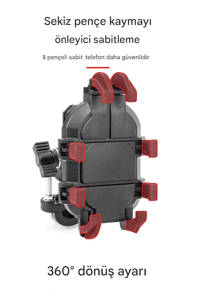 Gm3 Gidona Bağlanan Motosiklet Telefon Tutucu Bisiklet /e-scooter