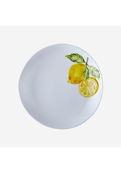 Beyaz Melamin Yemek Tabağı 28 Cm