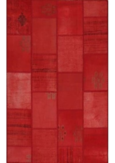 Eko Halı Alaçatı Alc 01 Red El Dokuma Patchwork Halı