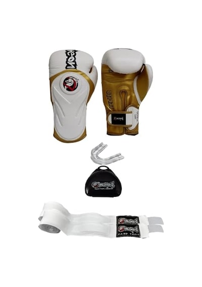 Beyaz Muay Thai Eldiveni İle Boks Antrenmanlarınızı Geliştirin Açık Pembe