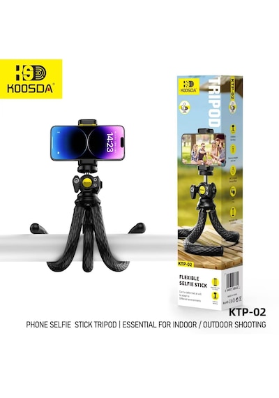 Ktp-02 Profesyonel Fotoğraf Ve Video Çekimi 360 Tripod Telefon Tutucu