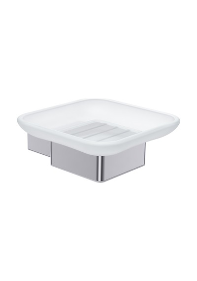 Line Bathroom Averta Sabunluk 127106 Buzlu Cam Krom Krom - Şeffaf