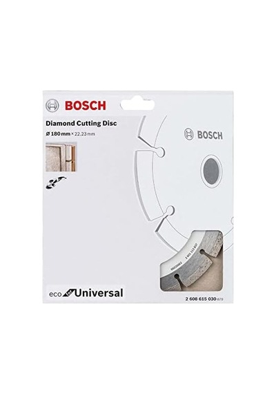 Professional Accessories Eco For Universal Segmanlı Elmas Kesme Diski 180 22,23 Mm-kilit Somunlu Geniş Avuç Taşlama Makineleri İçin