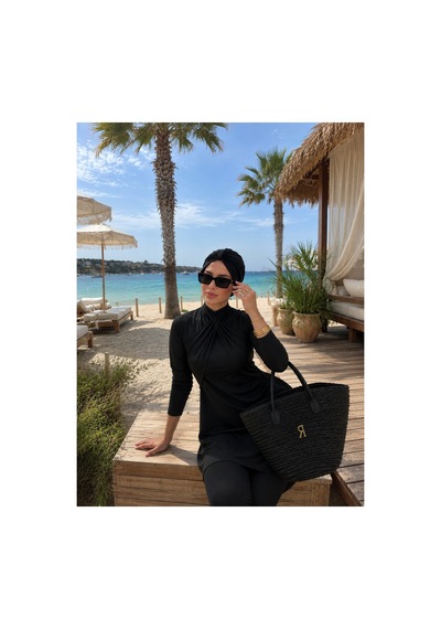 Unika Boutique Tesettür Mayo 3 Lü Set Siyah