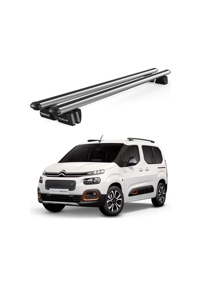 Pençe Citroen Berlingo 2019 Ve Sonrası Uyumlu Gri Ara Atkı 135cm Port Bagaj Tavan Barı