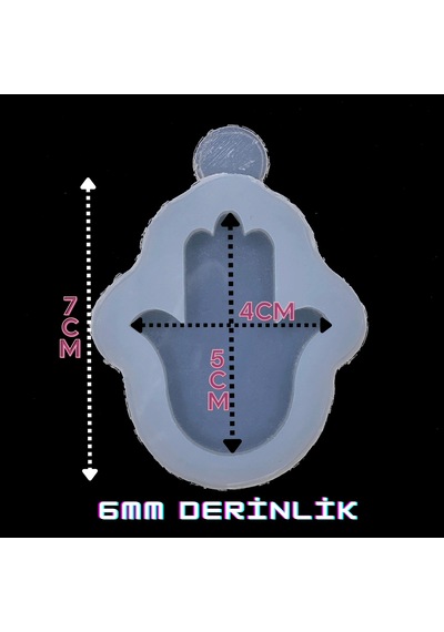 Epoksi Silikon Tek Fatma Ana Anahtarlık Kalıbı