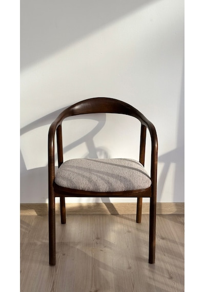 Clk Home Ahşap Yılan Sandalye Mutfak Cafe Sandalyesi Ahşap