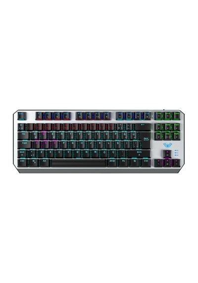 F2067 Tkl Rgb Makrolu Mekanik Kablolu Oyuncu Klavyesi