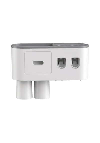 Banyo Organizer Diş Fırçası Tutucu Çift Dispenserli Raflı Çekmeceli Renkli