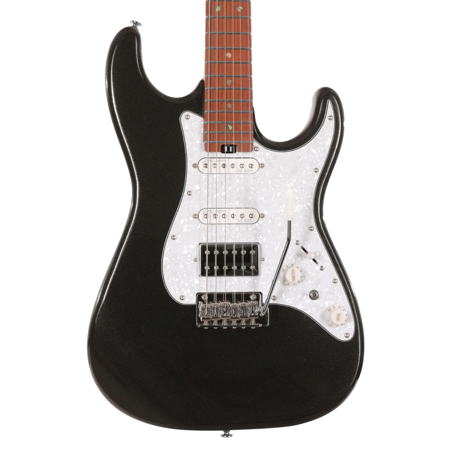 Soloking Ms-1 Classic Electric Guitar İn Metallic Black W/gigbag Siyah-beyaz
