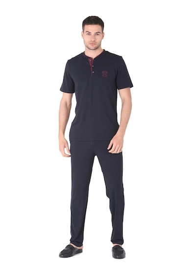 Moda Dua D's Damat 221003 Pijama Takımı 3'lü Set Lacivert