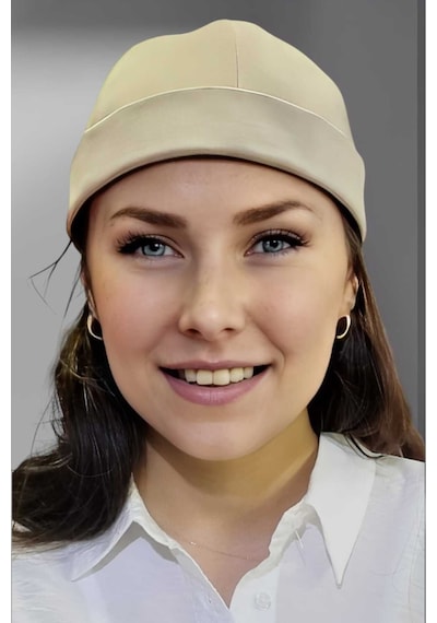 Unisex %100 Pamuklu Docker Şapka Taş Rengi Taş