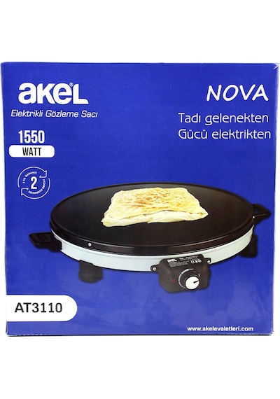 Akel AT3110 Termostatlı Gözleme Sacı