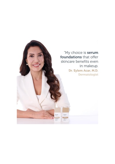 Nemlendirici & Canlandırıcı Serum Fondöten Spf 50, 30 Mililitre Açık/orta Ton