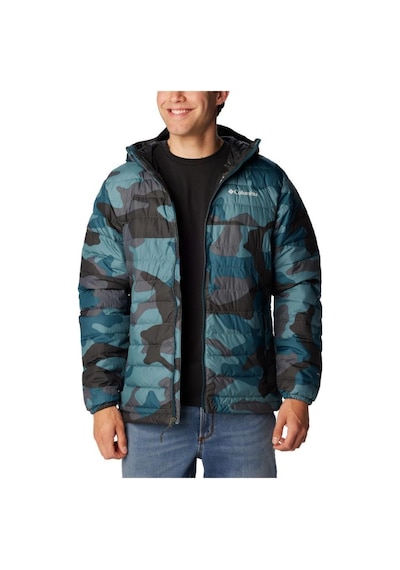 Helly Hansen Columbia Powder Lite Hooded Erkek Mont Yeşil