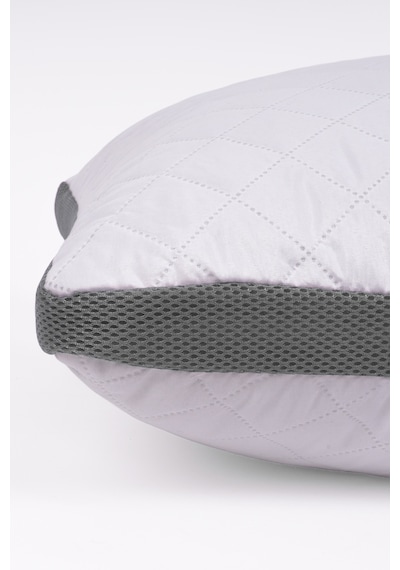 2'li Klimalı Yastık 50x70 Cm Terletmeyen, Hava Alan Mikrofiber Uyku Yastığı Gri