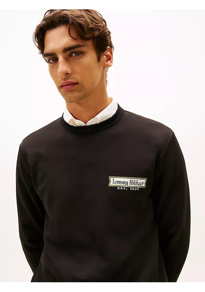 Tommy Hilfiger Mw0mw41433 Diner Erkek Sweatshirt Siyah