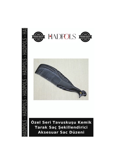 Özel Seri Tavuskuşu Kemik Tarak Saç Şekillendirici Aksesuar Sac Düzeni