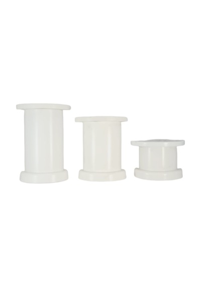 5 CM 50 LİK PLASTİK BEYAZ YUVARLAK AYAK ( 4 ADET)