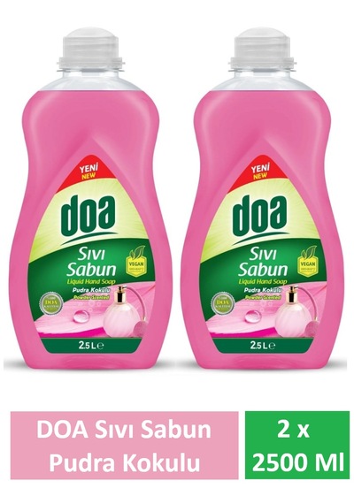 Doa Sıvı Sabun Pudra Kokulu 2.5 Lt X 2 Adet