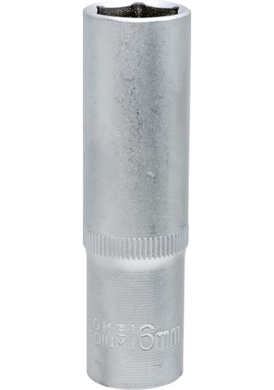 6460 Altı Köşe 1/2" Uzun Derin Lokma Anahtar 16 Mm