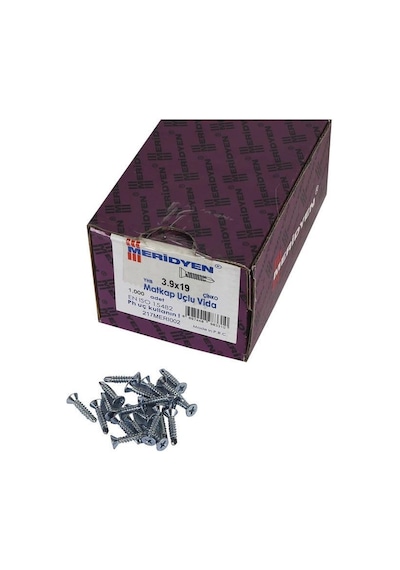 Meridyen Matkap Uçlu Yhb 3.9X19 1000 Li Paket