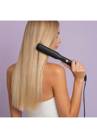 Arzum AR5192 Mona Sense Keratin ve Argan Yağlı Plaka İyon Teknolojisi Geniş Plakalı Saç Düzleştirici Siyah