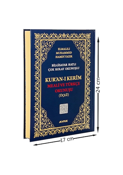 Orta Boy Kur'an-ı Kerim Meali ve Türkçe Okunuşu Üçlü